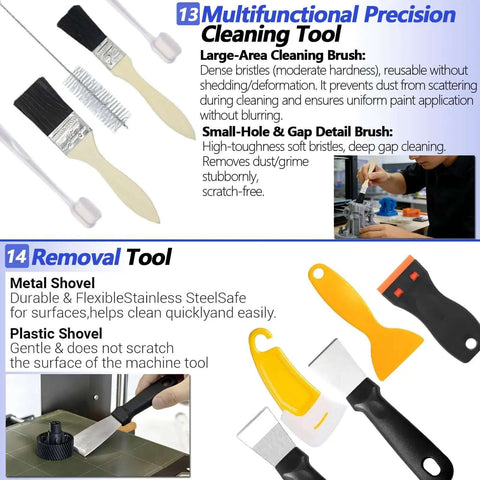 All In One 262 PC 3D Printer Tool Set With Tool Bag For Removal Trimming Finishing Sanding Cleaning And Scraping brushes and tools
