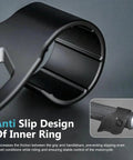 Close-up of anti-slip inner ring for throttle assist mount designed for motorcycle handlebar, enhancing grip stability.