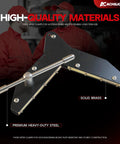 Heavy Duty Woodworking Miter Clamps For Precision Corner Joints In Window And Door Casing, Picture Frames And Cabinet Trim, Pro Grade Steel And Brass Build, Rust Resistant, Multi Use Clamp Set For Tight Seams, black steel and brass clamp