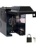 Waterproof Lockable Enclosed Power Panel Box With 50 Amp 125 250V RV 14 50R Outlet For RVs Campers Travel Trailers And EV Generators