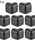 Tough As Nails Speaker Corner Guards For Guitar Amp Cabinets Polypropylene Edge Bumpers, 8 black corner protectors.