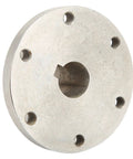 Heavy Duty 14mm Stainless Steel RC Shaft Coupling With Chain Slot And Flange Connector For RC Hobby Parts, showing flange connector side.