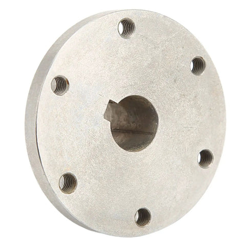 Heavy Duty 14mm Stainless Steel RC Shaft Coupling With Chain Slot And Flange Connector For RC Hobby Parts, showing flange connector side.