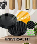 8 Pack Two Point Five Inch Anti Slip Furniture Caster Cups For Hardwood Floors And All Surfaces Rubber Pads