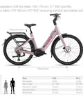 Featherlight Full Carbon Fiber Electric Bike With A Heckin Clean Ride, 500 Watt Pedal Assist Motor And Dope 75 Mile Battery Range, Class 1 Urban Commuter Ebike side view showcasing size and specifications.