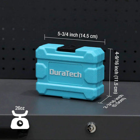 Fourteen Piece External Star Impact Socket Set With Storage Case for E4 Through E24 Sockets in One Quarter Inch, Three Eighths Inch, and One Half Inch Drives With ETorx, Chrome Vanadium Steel, Pro Grade Heavy Duty For Impact Wrench shown in compact storage case