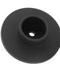 Top view of Beefy Bottle Jack Pad Iron Lift Pad For Bottle Jack Saddle 6 Ton 4 Inch Base with slide sleeve, black color
