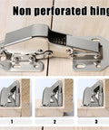 90 Degree Soft Close Cabinet Hinges Surface Mount Frameless Concealed Cupboard Door Hardware Spring Loaded White Finish