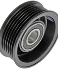 Dorman 419-629 automotive belt idler pulley, black grooved pulley with bearing