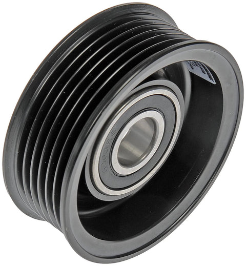 Dorman 419-629 automotive belt idler pulley, black grooved pulley with bearing