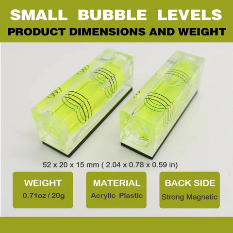 4 Pack Magnetic Mini Bubble Levels Featuring Slick Three Line Vials And Heavy Duty Adhesive Mounting For Drop Dead Accurate 3D Printer And Cnc Leveling That Keeps Your Builds Dead On In The Shop