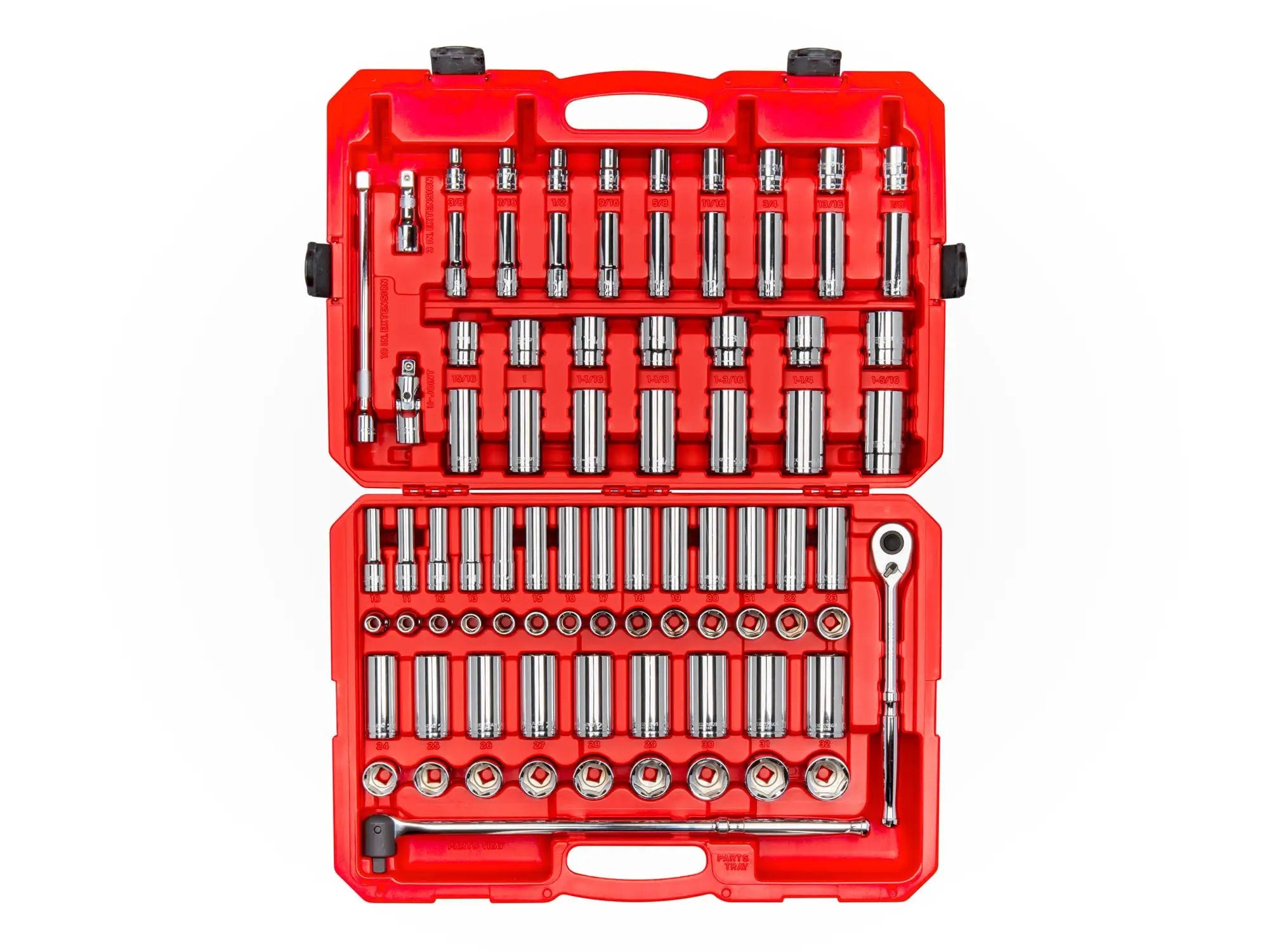 Half Inch Drive Socket Set 83-Piece for Auto DIY