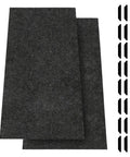 Two Pack 36 By 60 Inch Oil Spill Mat For Driveway And Garage Floor, Absorbent Polyester Oil Pad With 16 Tape Strips