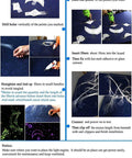LED Bluetooth Fiber Optic Star Ceiling Kit 16W RGBW installation process with marked points and fiber insertion steps