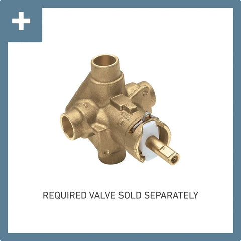 Gibson Matte Black Shower Lever Handle valve 2510 M-PACT Posi-Temp valve required shown separately