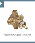 Align Chrome PosiTemp Shower Trim Kit With Valve Required For Modern Bathrooms, Pressure Balancing, Slick Chrome Finish valve