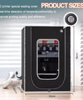 Front view of Resin 3D Printer Enclosure With Temperature Control, Odor Busting, LED Lighting, Adjustable Fan Speed, Dust Shield.