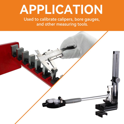 Gauge Block Set For Precision Calibration 81 Piece Economy Grade Gage Blocks used with calipers and bore gauges
