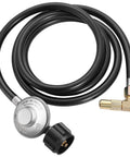 Six Foot Propane Adapter Hose With Regulator To Quick Connect For 17 And 22 Inch Blackstone Tabletop Camper Grills Easy Quick Connect Line Replacement Part For Griddle And Other Propane Accessories