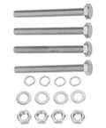 M10x10mm Stainless Steel Hex Bolt Nuts Washer Set With Full Thread Lock Nuts And Flat Washers, Corrosion Resistant Fastener Kit For Indoor Repair Projects, Heavy Duty Hardware To Tackle Vibration And Loosening, bolts with nuts and washers