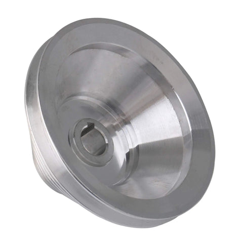Single pulley from Beefed-Up Aluminum 5 Slot A Type V-Shaped Pulley Kit With 5 Step Ratios For Timing Belt, 14mm Belt Width, OD 150mm