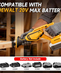 Cordless Reciprocating Saw Bare Tool Compatible With 20V Max Batteries cutting wood, no battery included.