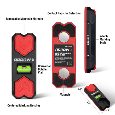 Solid Magnetic Stud Finder And Level With Straight Shot Accuracy To Hunt Down Hidden Nails Behind Drywall Without The Headache Includes Two Tough Magnetic Markers Gonna Make Your Wall Drilling Tasks Dead Easy
