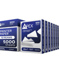 Premium Multipurpose Copy Paper 8.5 By 11 Inches 20 Lb 92 Brightness Crisp White Sheets Real Deal Zero Jam Printing in ten cases.