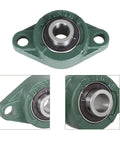 Ten Pack UCFL202 10 Pillow Block Bearings With Five Eighth Inch Bore Mounted Two Bolt Self Aligning Pillow Blocks For Industrial Machinery And Conveyor Systems