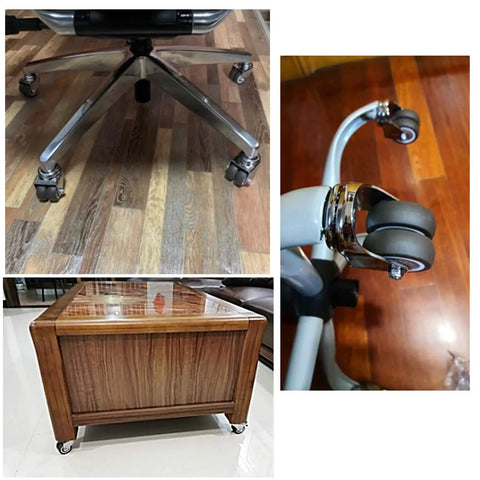 Swap Old Office Chair Wheels With This Set Of Five Slick Dual Wheel Casters That Roll Smooth And Silent On Wood Or Carpet Featuring Secure Threaded Stems For Easy Swapping.