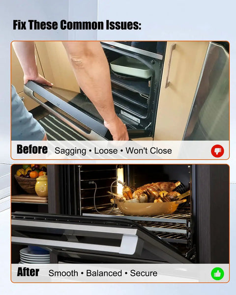 Microwave Door Torsion Spring Kit For Left And Right Hinges Fix That Wobbly Door Get Smooth Open Close Rebuild Tension Before After