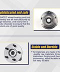 Front Wheel Bearing Hub Assembly For Jeep Cherokee 1989 to 1999, Comanche 1990 to 1992, Grand Cherokee 1993 to 1998