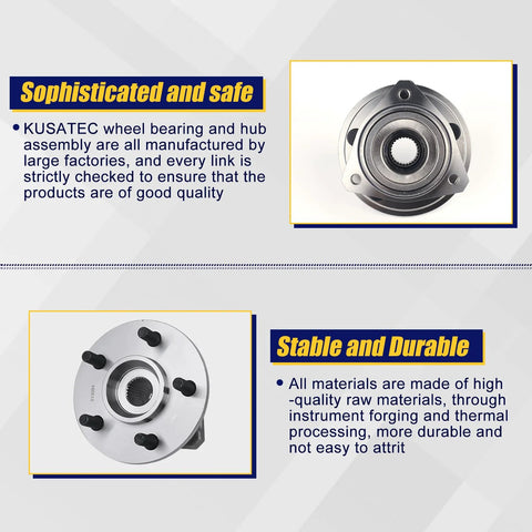 Front Wheel Bearing Hub Assembly For Jeep Cherokee 1989 to 1999, Comanche 1990 to 1992, Grand Cherokee 1993 to 1998