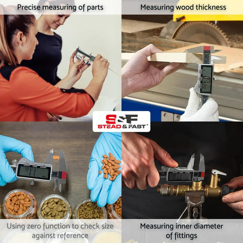 6 Inch Digital Caliper Measuring Tool With Extra Large LCD Screen And IP54 Protection Pro Grade Vernier in various uses