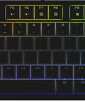 Top view of Hella Durable Tenkeyless Mechanical Keyboard With Slick Cherry Switches And Badass 16 Million Color RGB Backlight.
