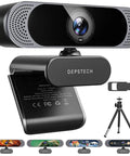 Top Shelf 4K Webcam Packs Sony Autofocus Sensor To Drop Crisp 8MP Video with adjustable clip and tripod for streaming.