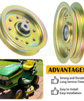 2 Pack Idler Pulley 4-7/8 In Outer Diameter Replaces 753-08171 756-04129 756-04129C 753-08068A For Cub Cadet RZT54 RZT50 RZT42