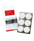Coffee Machine Cleaning Tablets Ten Pack And Descaling Tablets Six Pack For CVA Coffee Machines packaged in box and tray