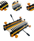 Precision Dovetail Router Jig Built Tough Aluminum Template for smooth sailing in drawer and cabinet joinery, showcasing clamp details.