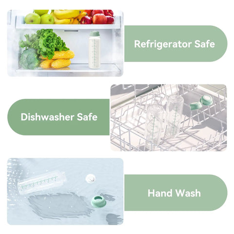 Solid Backup 11 Oz Breastmilk Storage Bottles Compatible With Momcozy Coolers And Narrow Neck Baby Bottle For Pumping BPA Free in fridge and dishwasher safe.