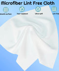 Heavy Hitter 100 Pack Cleanroom Cloth Wipes 9x9 Inch Microfiber Lint Free Disposable Laser Sealed Edge For Lab Semiconductor Prep And Precision Cleanup Rock Solid Grip, showing a smooth white microfiber cloth.