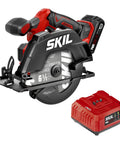 Pro Grade 20 Volt Brushless Circular Saw Kit With 6 1/2 Inch Carbide Blade And Fast Charger with lightweight design.