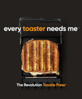Revolution Toastie Press Fits Any Toaster For Grilled Cheese Quesadillas And Paninis, compact design with a perfectly grilled sandwich.