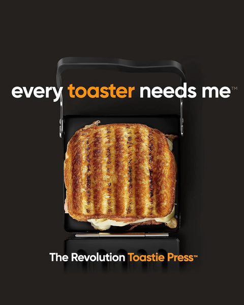 Revolution Toastie Press Fits Any Toaster For Grilled Cheese Quesadillas And Paninis, compact design with a perfectly grilled sandwich.