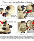 Instructional diagram for placing figures in 2 Pack Infrared RC Battle Tanks With Realistic Sound Effects.
