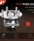 Image of Rear Wheel Bearing And Hub Assembly With ABS And Five Lug For Toyota Corolla 2009 To 2018 Matrix 2009 To 2014 And Pontiac Vibe 2009 To 2010 Direct Fit Premium Replacement Drop In Ready Engineered For Quiet Operation And Long Lasting Durability Easy To