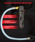 Gallo Drain Gun With CO2 Cartridges For AC Condensate Lines, HVAC Cleaner Blaster Opener Kit with hose attachment