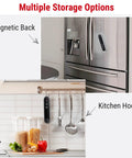 Ultra Fast Instant Read Meat Thermometer With 4 Inch Probe Digital Thermocouple Sensor on fridge and kitchen hooks