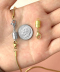 Six Pack Magnetic Clasp Set For Necklaces And Bracelets, 18K Gold And Silver Lobster Clasps, Easy Magnetic Closures, Size 1.45 Inches