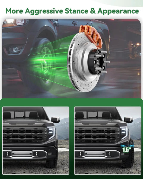 Image showing 5x4.5 To 5x5.5 Wheel Adapters And Spacers For Bolt Pattern Swap Conversion, enhancing vehicle stance and handling.